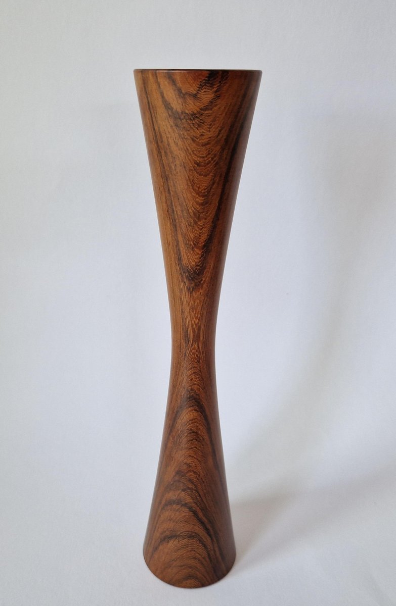 Mid-Century Rosewood Candleholder, Casa Finland, Brazil, 1970s