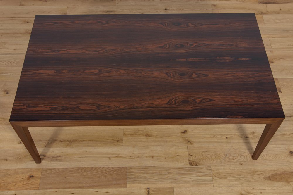 Mid-Century Rosewood Coffee Table by Severin Hansen for Haslev Furniture Carpentry, 1960s