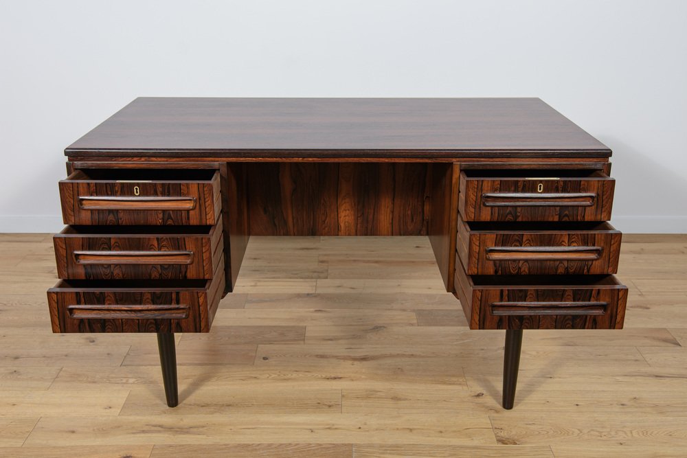 Mid-Century Rosewood Desk by J. Svenstrup for A.P Mobler, 1960s