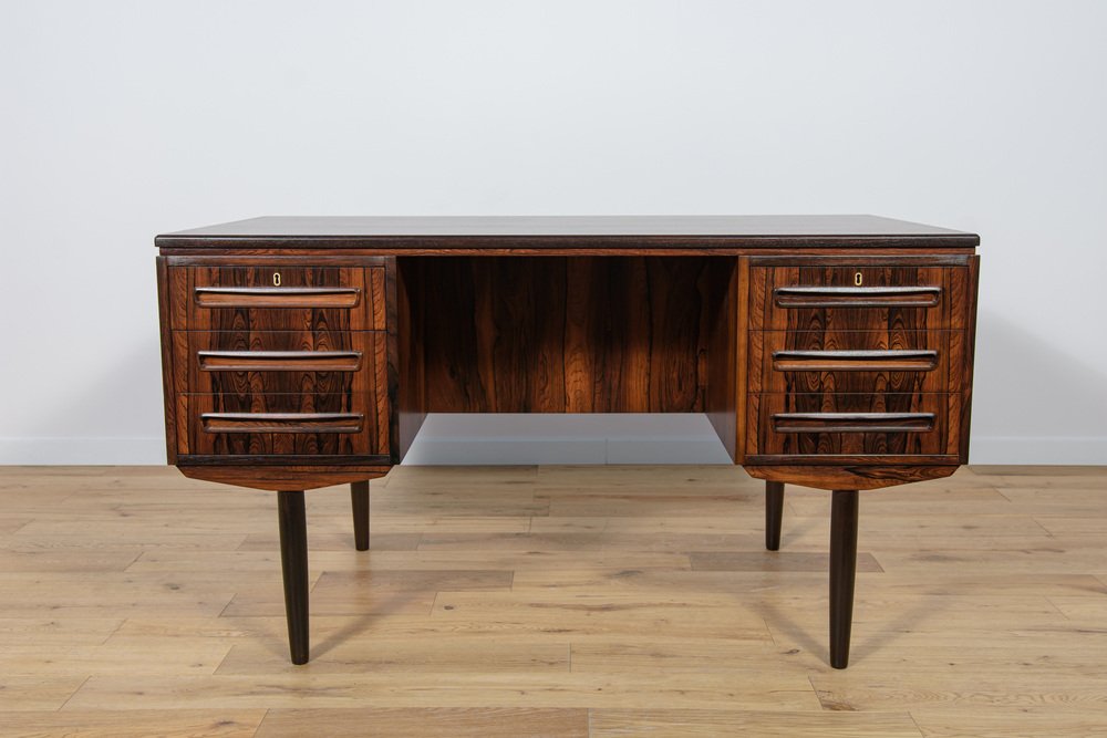 Mid-Century Rosewood Desk by J. Svenstrup for A.P Mobler, 1960s