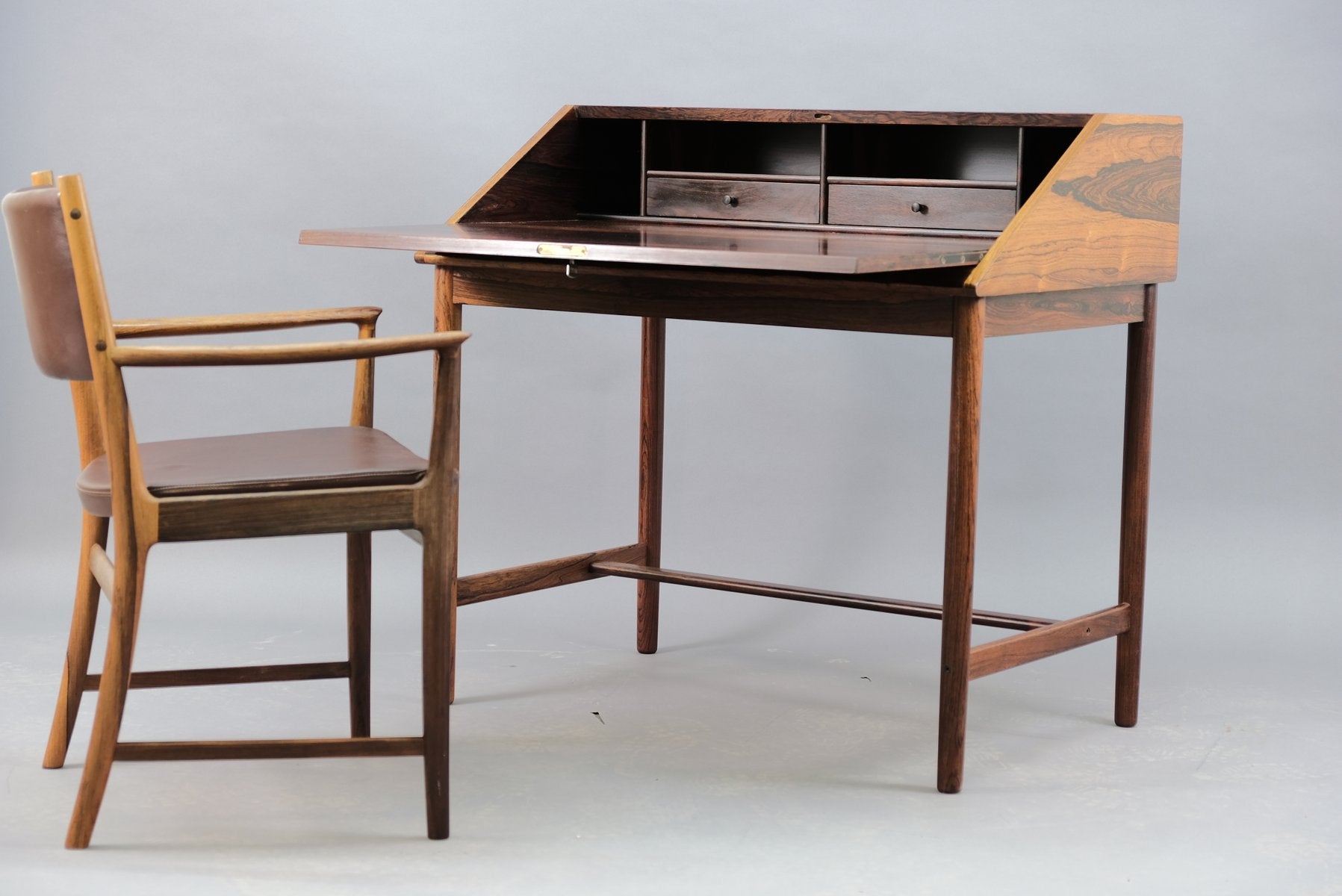 Mid-Century Rosewood Desk by Torbjørn Afdal