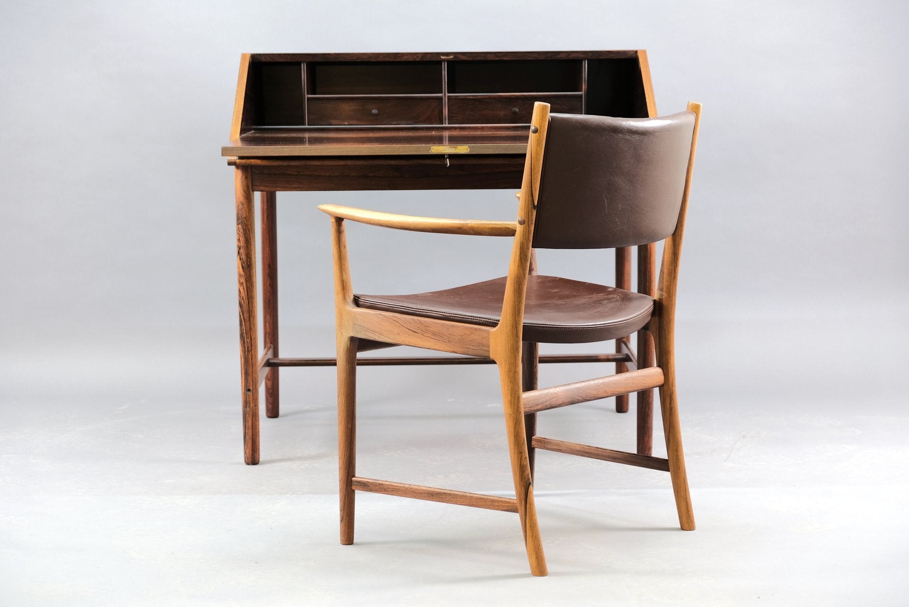 Mid-Century Rosewood Desk by Torbjørn Afdal