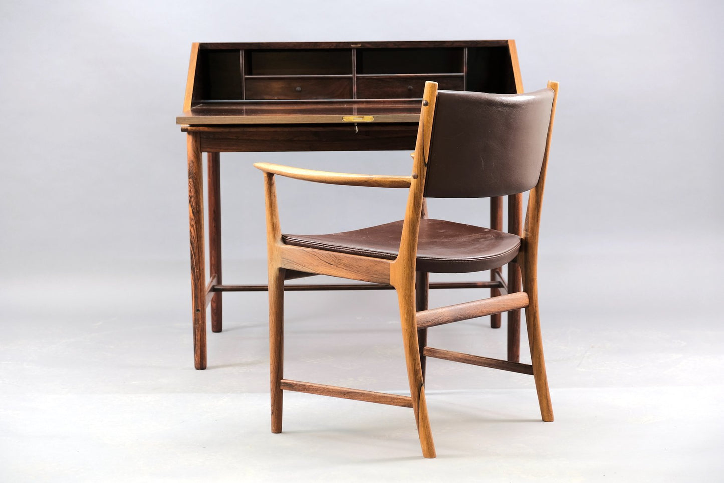 Mid-Century Rosewood Desk by Torbjørn Afdal