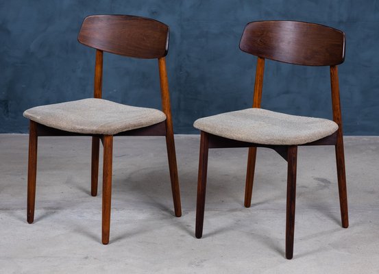 Mid-Century Rosewood Dining Chairs by Harry Østergaard for Randers Furniture Factory, 1960s, Set of 4-ZGQ-1769566