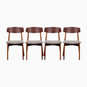 Mid-Century Rosewood Dining Chairs by Harry Østergaard for Randers Furniture Factory, 1960s, Set of 4-ZGQ-1769566