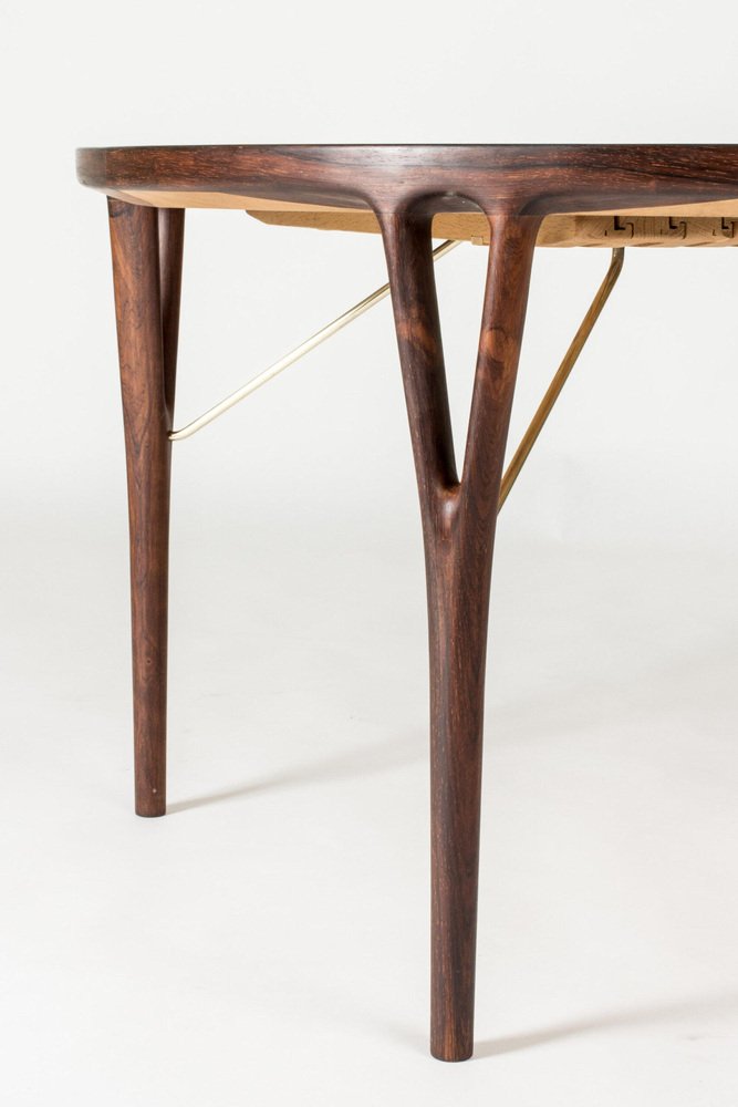 Mid-Century Rosewood Dining Table by Helge Vestergaard Jensen, 1950s