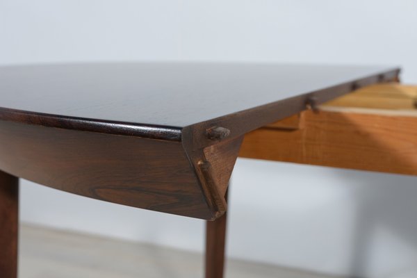 Mid-Century Rosewood Extendable Table by Ole Hald for Gudme Møbelfabrik, 1970s-NIT-1364444