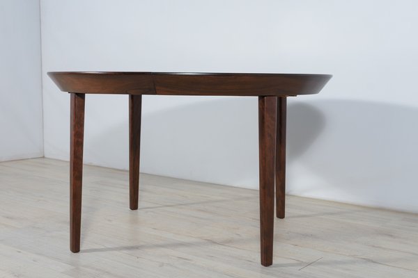 Mid-Century Rosewood Extendable Table by Ole Hald for Gudme Møbelfabrik, 1970s-NIT-1364444