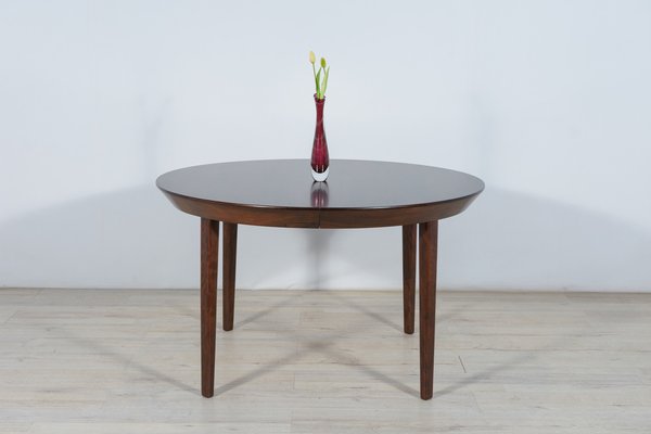 Mid-Century Rosewood Extendable Table by Ole Hald for Gudme Møbelfabrik, 1970s-NIT-1364444