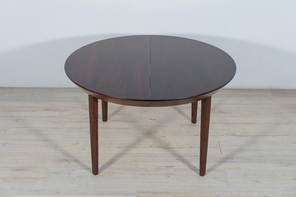 Mid-Century Rosewood Extendable Table by Ole Hald for Gudme Møbelfabrik, 1970s-NIT-1364444