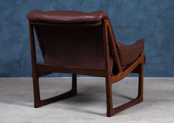 Mid-Century Rosewood Lounge Chairs by Torbjørn Afdal for Nesjestranda Møbelfabrikk, 1960s, Set of 2-ZGQ-1769557