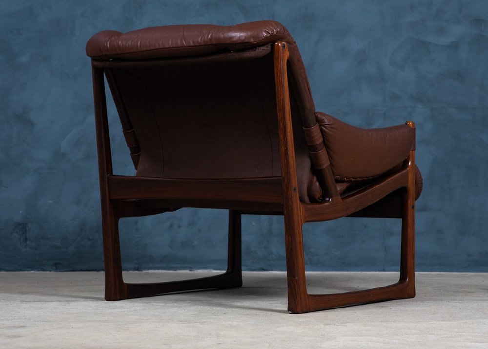 Mid-Century Rosewood Lounge Chairs by Torbjørn Afdal for Nesjestranda Møbelfabrikk, 1960s, Set of 2