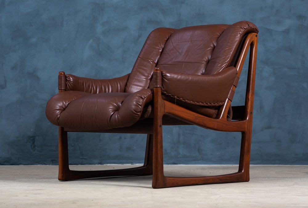 Mid-Century Rosewood Lounge Chairs by Torbjørn Afdal for Nesjestranda Møbelfabrikk, 1960s, Set of 2