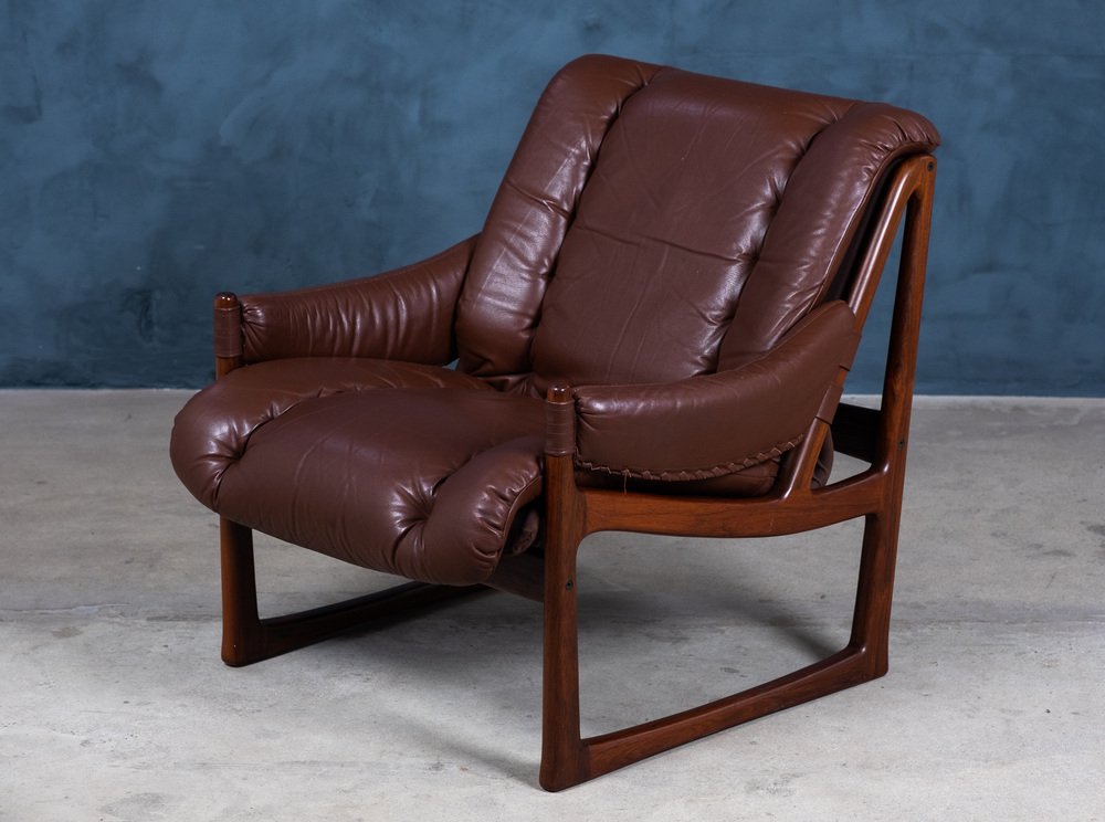 Mid-Century Rosewood Lounge Chairs by Torbjørn Afdal for Nesjestranda Møbelfabrikk, 1960s, Set of 2