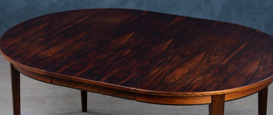 Mid-Century Rosewood Model 55 Dining Table from Omann Jun, 1960s-ZGQ-749827