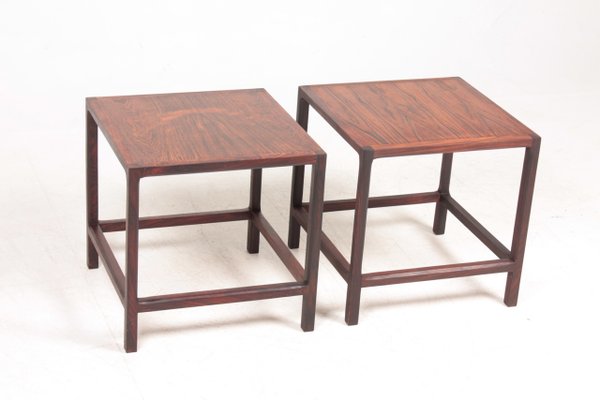 Mid-Century Rosewood Side Tables from Aksel Kjersgaard, 1950s, Set of 2-FK-704945