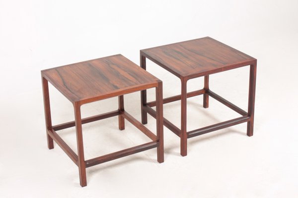 Mid-Century Rosewood Side Tables from Aksel Kjersgaard, 1950s, Set of 2-FK-704953