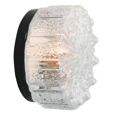 Mid-Century Round Clear Glass Sconce-BLS-2020704