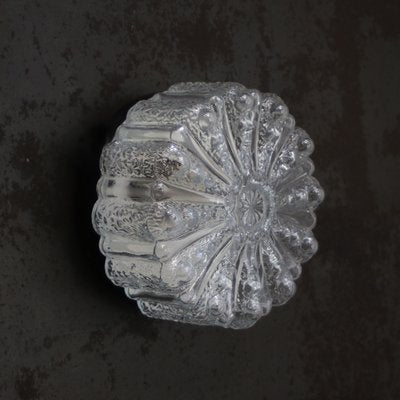 Mid-Century Round Clear Glass Sconce-BLS-2020704