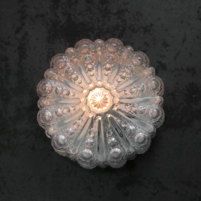 Mid-Century Round Clear Glass Sconce-BLS-2020704