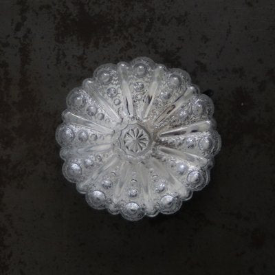 Mid-Century Round Clear Glass Sconce-BLS-2020704