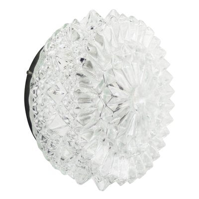 Mid-Century Round Clear Glass Wall Light-BLS-2025992