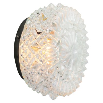 Mid-Century Round Clear Glass Wall Light-BLS-2025992