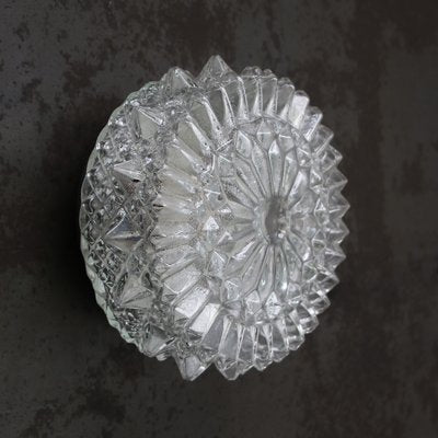 Mid-Century Round Clear Glass Wall Light-BLS-2025992