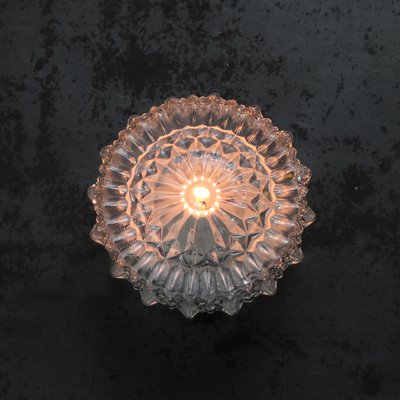 Mid-Century Round Clear Glass Wall Light-BLS-2025992