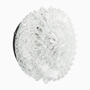 Mid-Century Round Clear Glass Wall Light-BLS-2025992