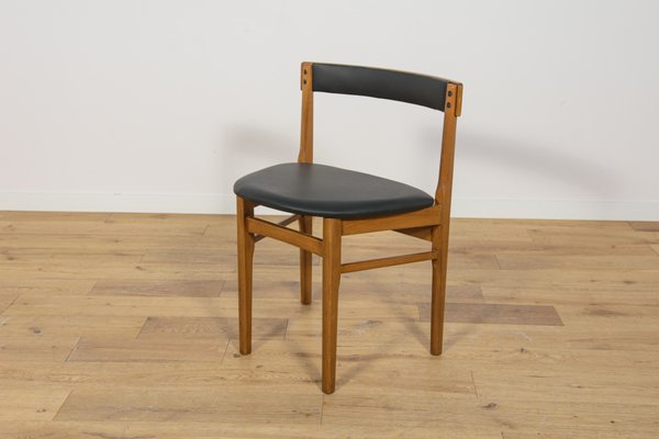 Mid-Century Round Extendable Dining Table and Chairs from McIntosh, 1960s, Set of 5-NIT-2034701