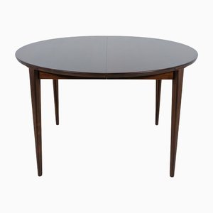 Mid-Century Round Rosewood Dining Table by Henry Rosengren Hansen for Brande Mobel Industry, 1960s-NIT-1383881