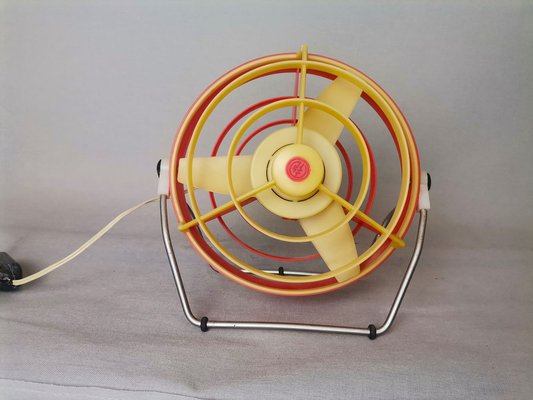 Mid-Century Round Rotating Electric Table Fan Air Ventilator, 1978-SCS-1765301