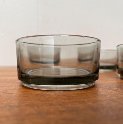 Mid-Century Round Stacking Bowls in Glass, Denmark, 1960s, Set of 6-UAH-1704017