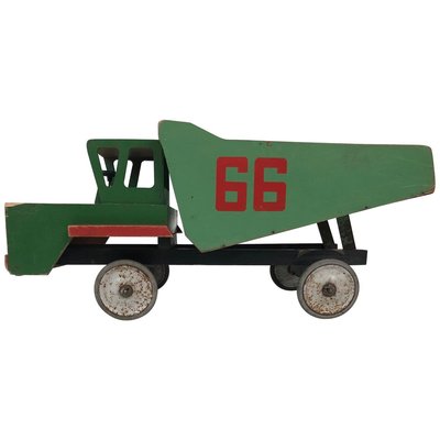 Mid-Century Russian Toy Truck in Wood, 1950s-BAF-763504