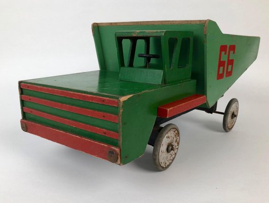 Mid-Century Russian Toy Truck in Wood, 1950s-BAF-763504