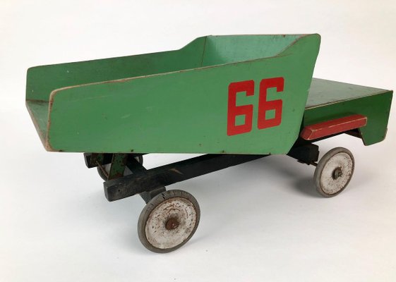 Mid-Century Russian Toy Truck in Wood, 1950s-BAF-763504