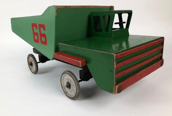 Mid-Century Russian Toy Truck in Wood, 1950s-BAF-763504