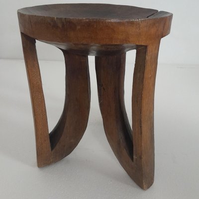 Mid-Century Rustico African Stools, Set of 3-LMR-1821897