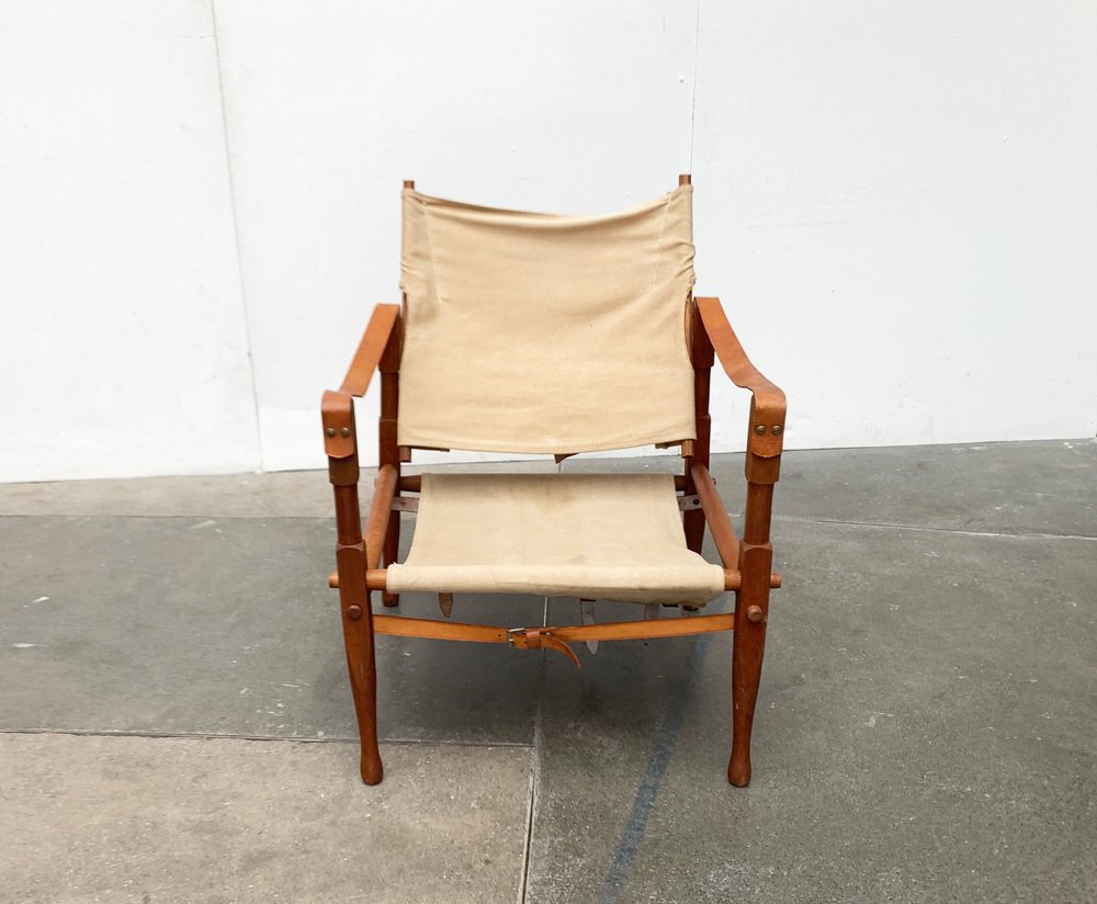 Mid-Century Safari Chairs by Gerd Lange for Bofinger, 1960s, Set of 2