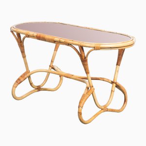 Mid-Century Safari Style Oval Coffee Table from Rohé Noordwolde-HGA-1799308