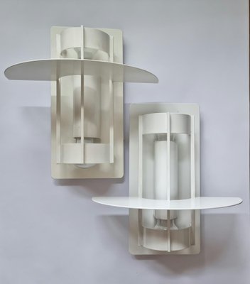 Mid-Century Saturn Wall Lamps attributed from Louis Poulsen, Denmark, 1970, Set of 2-TZ-1377615