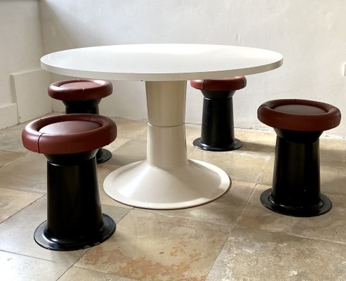 Mid-Century Saturnus Stools by Yrjö Kukkapuro for Haimi, Finland, 1960s, Set of 4-APD-1705953