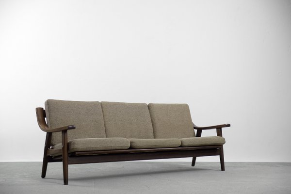 Mid-Century Scandinavian 3-Seat Sofa & Armchair by Hans J. Wegner for Getama, 1960s, Set of 2-ZAA-787258