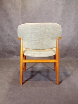 Mid-Century Scandinavian Armchair by Ejnar Larsen & Aksel Bender for Fritz Hansen, 1960s-EYI-1729608