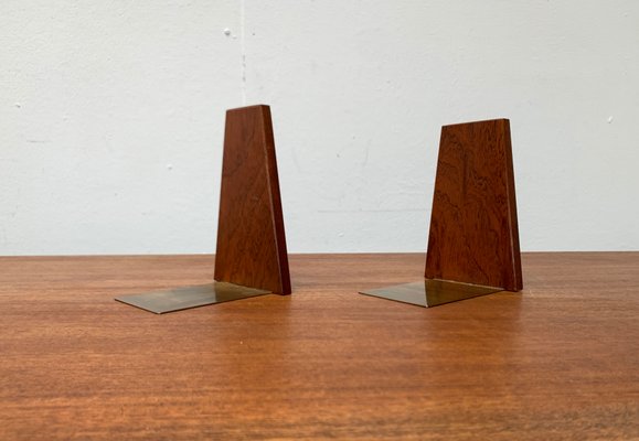 Mid-Century Scandinavian Bookends in Teak, 1960s, Set of 2-UAH-1438730