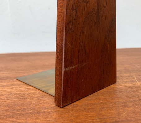 Mid-Century Scandinavian Bookends in Teak, 1960s, Set of 2-UAH-1438730