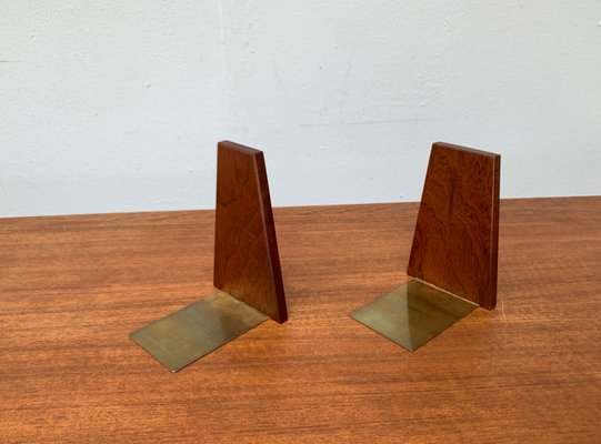 Mid-Century Scandinavian Bookends in Teak, 1960s, Set of 2-UAH-1438730