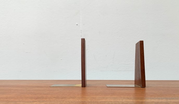 Mid-Century Scandinavian Bookends in Teak, 1960s, Set of 2-UAH-1438730