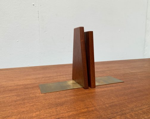 Mid-Century Scandinavian Bookends in Teak, 1960s, Set of 2-UAH-1438730